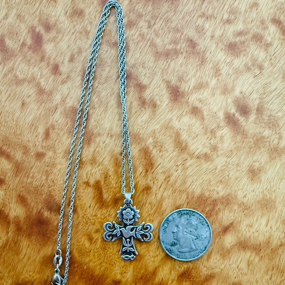 James Avery La Primavera Cross Pendant & Necklace - Picture 4 of 4